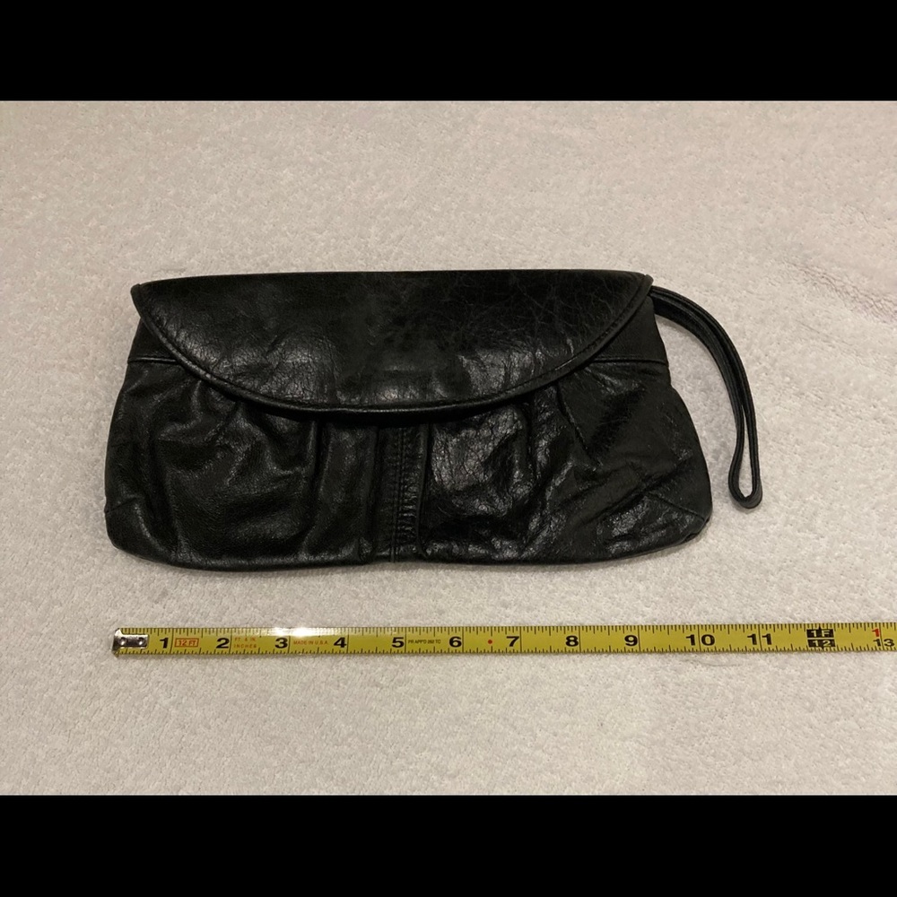 Aldo -Small black leather clutch